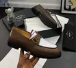Prada Loafer Shoes - Coffee Brown/White - 2