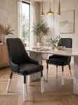 Brand New VIG Furniture Black Leather Dining Chairs - 2