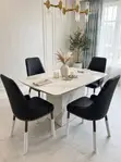 Brand New VIG Furniture Black Leather Dining Chairs - 3