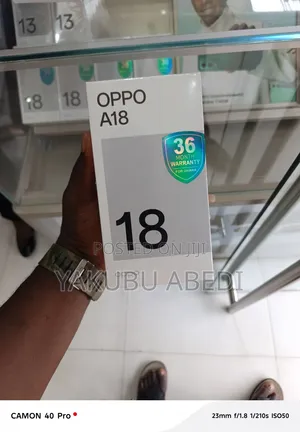 New Oppo A18 128GB Black