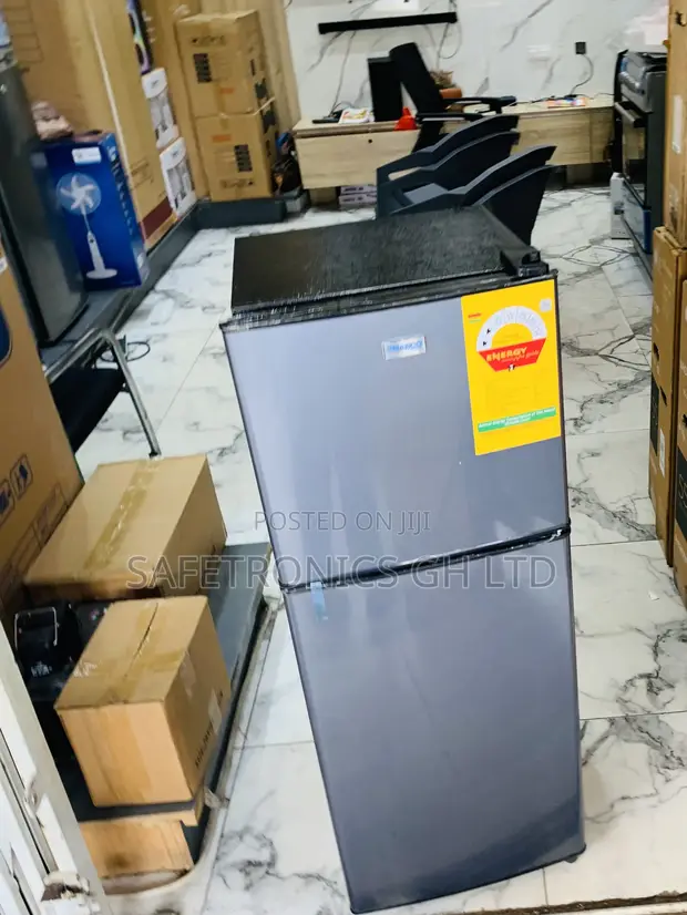 Nasco 112L 2-Door Fridge - Grey - 1