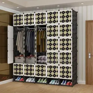 16-Cube Plastic Wardrobe