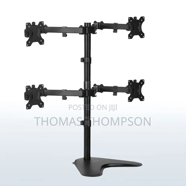 VIVO Quad Monitor Free-Standing Desk Mount - 1