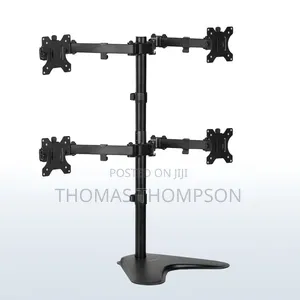 VIVO Quad Monitor Free-Standing Desk Mount