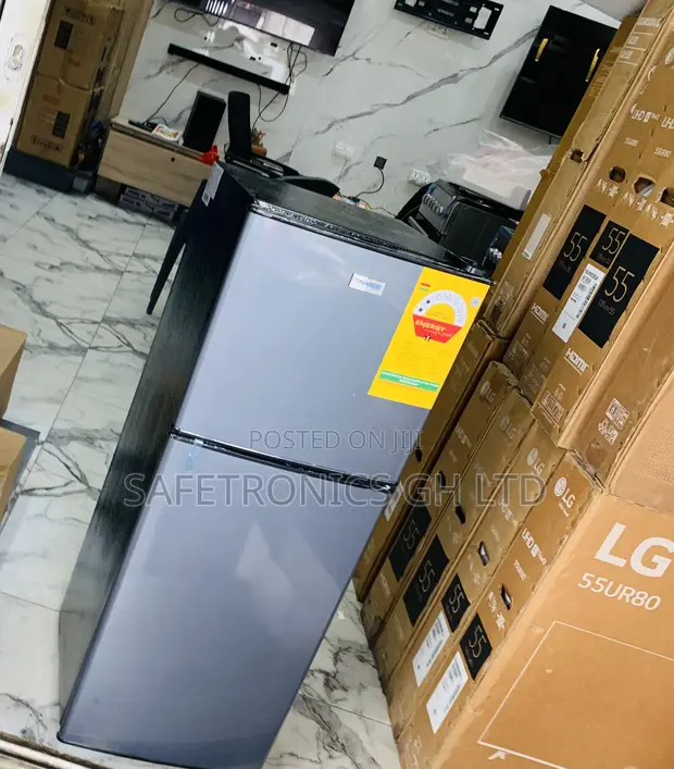 Brand New Nasco 112L 2-Door Refrigerator (NASF2-13FL) - Grey - 1