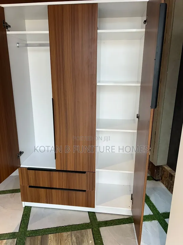 2-in-1 Wardrobe with Mirror - Brand New - 1