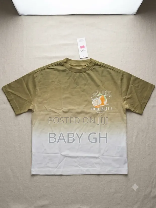 Boys' Two-Tone Cotton T-Shirt - Green - 1
