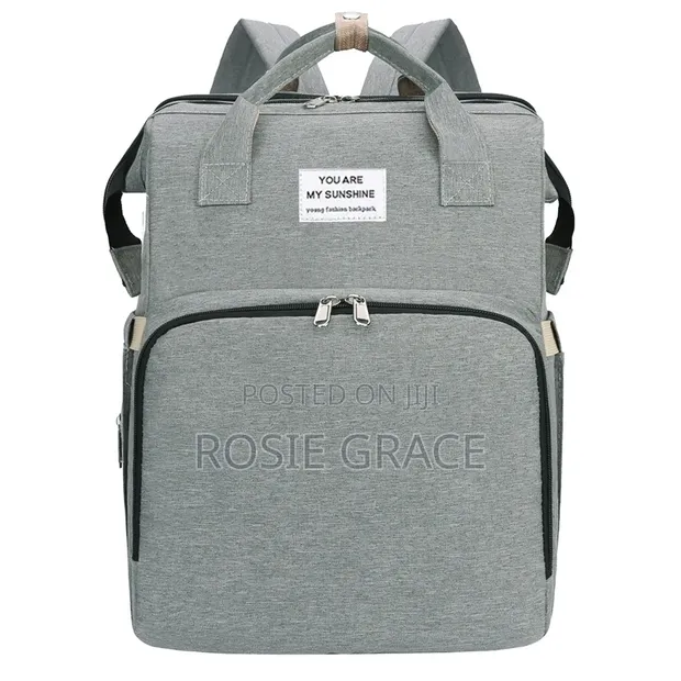 Baby Diaper Bag with Travel Cot - 1