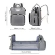 Baby Diaper Bag with Travel Cot - 3