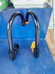 Black Gooseneck Kitchen Mixer Taps (Single Lever) - 2