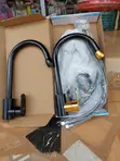 Black Gooseneck Kitchen Mixer Taps (Single Lever) - 3