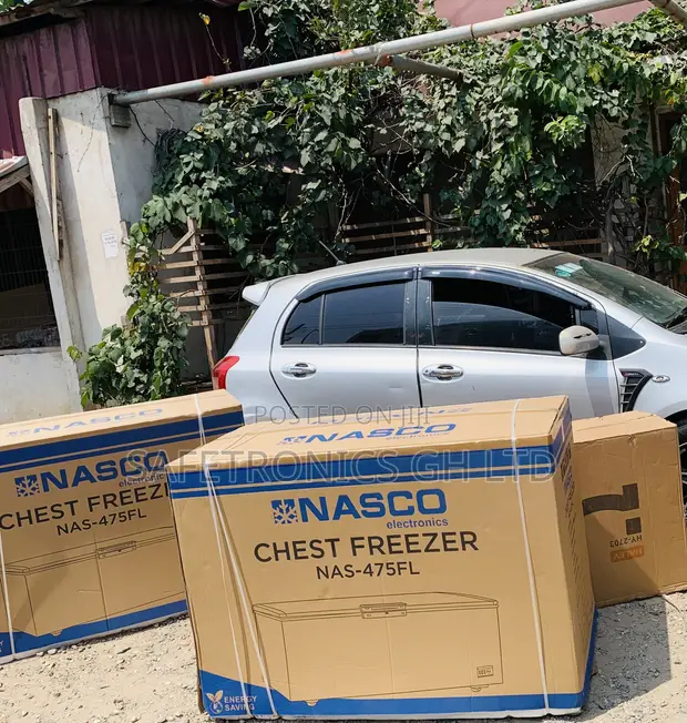 Brand New Nasco 400L Chest Freezer - Black (NAS475FL) - 1