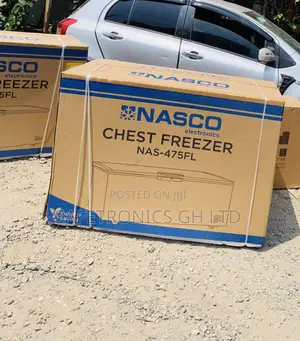 Nasco 400L 1-Door Chest Freezer - Black