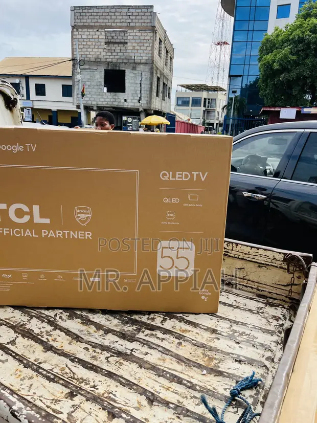 Durable TCL 55” QLED Smart Google TV (Black) - 1