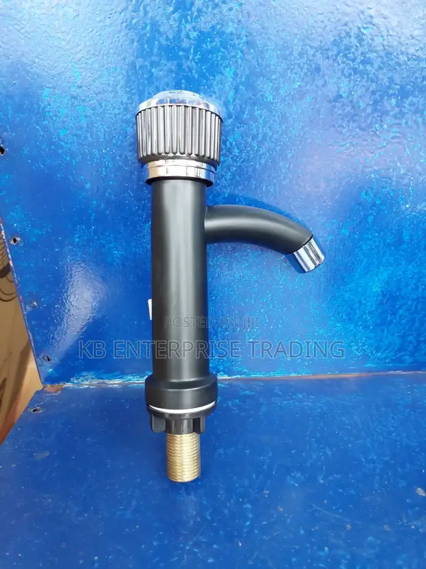 Single Handle Pillar Tap with Chrome Knob - 1