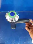 Single Handle Pillar Tap with Chrome Knob - 2