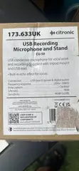 Citronic USB Recording Microphone and Stand - 1
