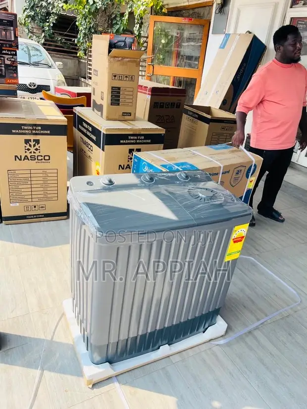 Durable Nasco 11kg Spin Dry Electric Washing Machine - 1