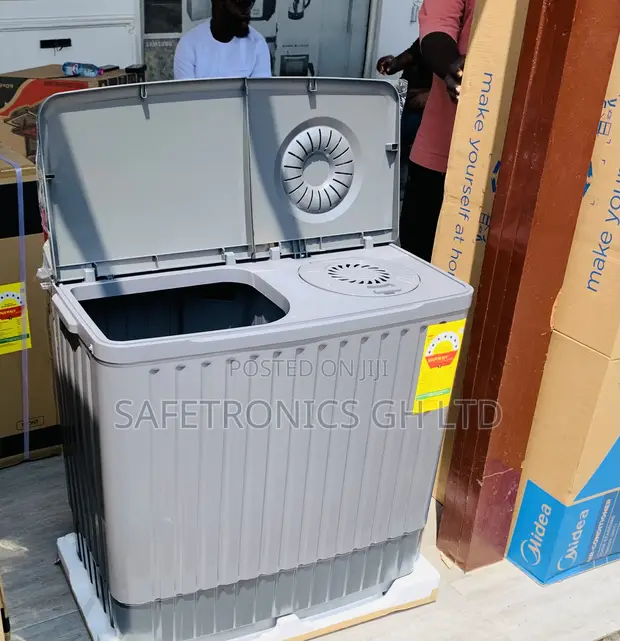 Classic Grey Nasco 11kg Top Load Twin Tub Washing Machine - 1