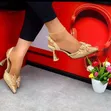 Pointed Toe Slingback Shoes - 1