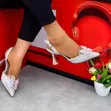 Pointed Toe Slingback Shoes - 2