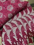 Magenta Cord Lace Fabric - 6 Yards - 3