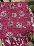 Magenta Cord Lace Fabric - 6 Yards - 4