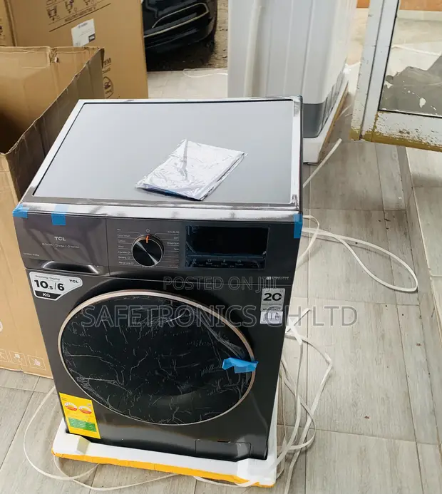 TCL 10.5Kg/6kg Front Load Washing Machine - Silver - 1