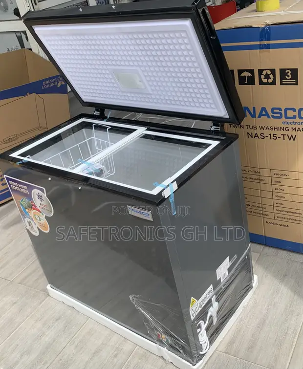 Brand New Nasco NAS-250FL Grey 1-Door 198L Freezer - 1