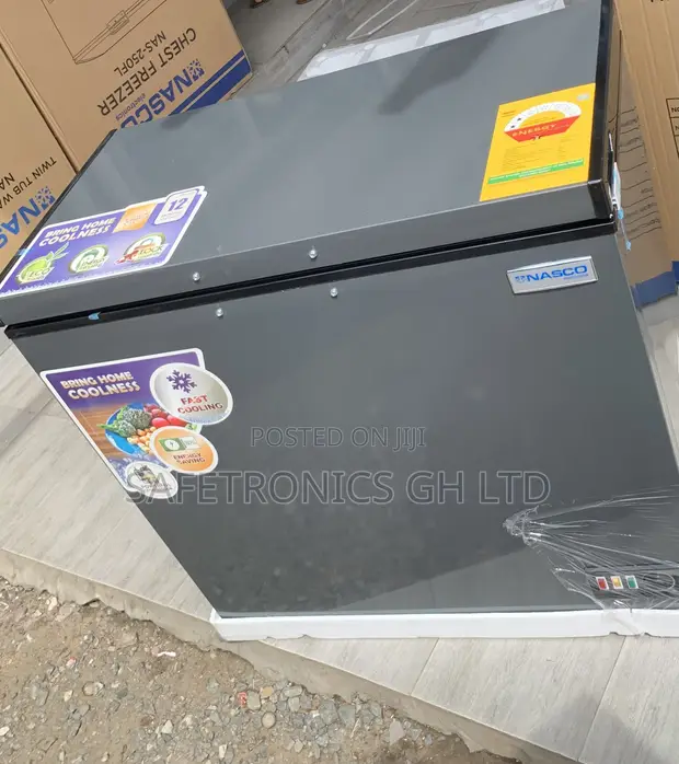 Brand New Grey 198L Nasco 1-Door Freezer (NAS-250FL) - 1