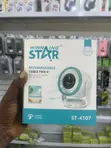 Winning Star Rechargeable Table Fan 6" (ST-4107) - 2