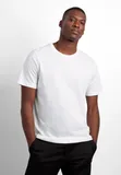 Plain White Cotton T-Shirt - 1