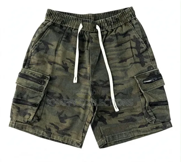 Original Men's Camouflage Cargo Shorts - 4 Zip Pockets - 1