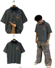 Men's Oversized Polo Shirt - Mint Green - 1