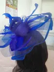 Blue Fascinator Hat - Classic Design - 3