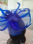 Blue Fascinator Hat - Classic Design - 4