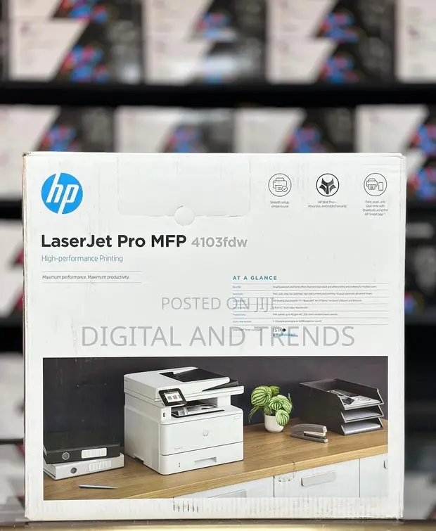 HP LaserJet Pro MFP 4103fdw Multifunction Printer - 1