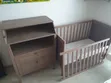 IKEA SUNDVIK Cot, Wardrobe & Changing Table Set - Grey Brown - 1