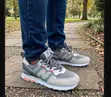 New Balance 574 Sneakers - Grey & Sage Green - 1