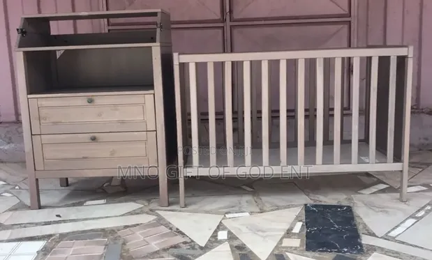 IKEA SUNDVIK Nursery 3 Piece Set - Wardrobe Grey Brown - 1