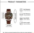 Geneva Men's Genuine Leather Quartz Watch - 1