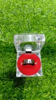 Men's Stainless Steel Ring with Knife Cut Detail - 2
