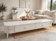 White Coffee Table with TV Stand - 2