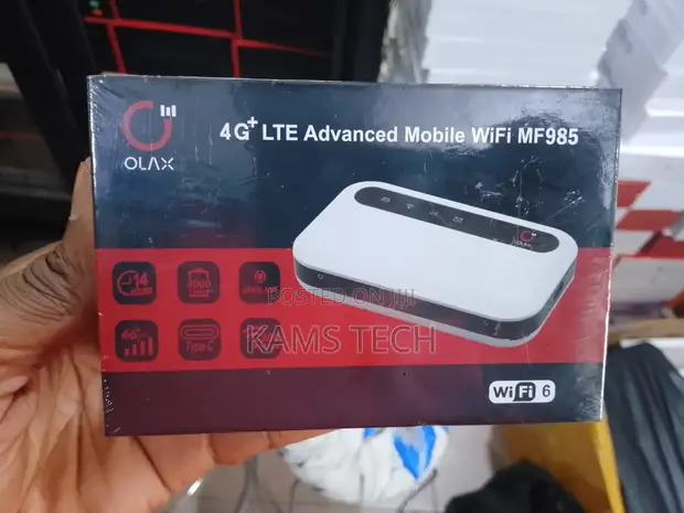Olax 4G+ LTE Universal Sim Pocket Mifi (Mf985) - 1