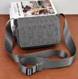 Stylish Black Leather Cross-Body Bag with Skull Pattern - 3
