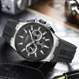 Curren High Quality Chronograph Wrist Watch (Rubber Strap) - 3