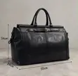 High Quality Leather Duffle Bag (Black, Brown, Black & Gray) - 2