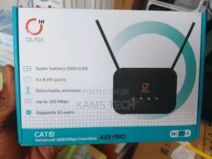 Olax AX8 Pro Universal 4G SIM Router with Backup Battery