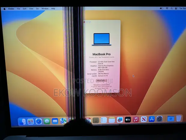 Apple MacBook Pro 2017 8GB RAM Intel Core i5 128GB SSD - 1