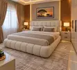 Luxury Cloud Bouclé Queen Size Bed - 1
